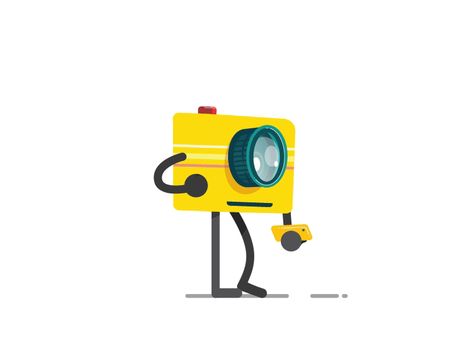 Onboarding Animation, Camera Character, Polaroid Selfie, Looping Gif, Comedy Photo, Camera Polaroid, Motion Art, Animation Camera, Girl Man