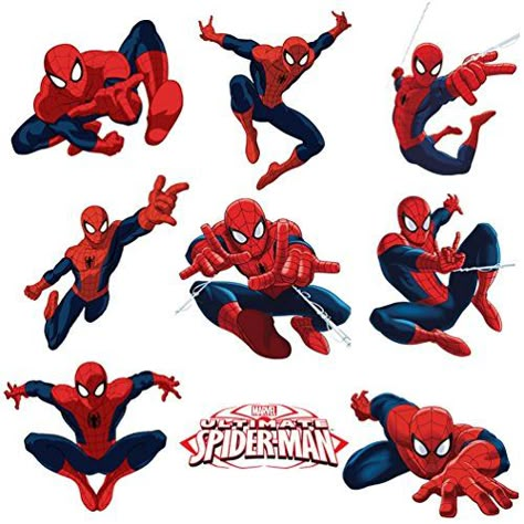 Spiderman Pinata, Spiderman Wall Decals, Manly Party Decorations, Spiderman Poses, Spiderman Stickers, Spiderman Decorations, Spiderman Characters, Image Spiderman, Spiderman Drawing