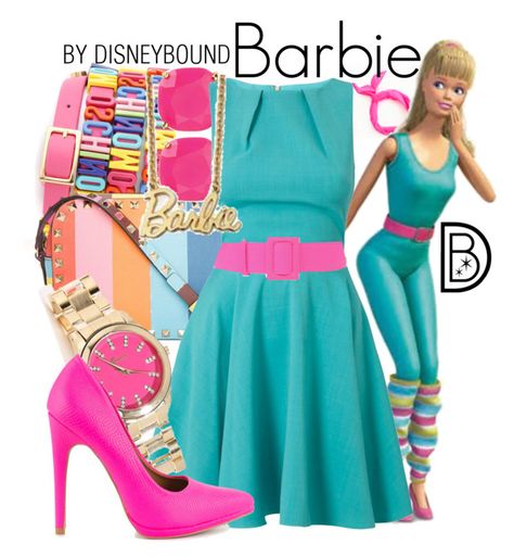 "Barbie" by leslieakay ❤ liked on Polyvore featuring Moschino, ban.do, Valentino, Kate Spade, Closet, FAUSTO PUGLISI and Qupid Disneybound Outfits, Disney Themed Outfits, Disney Bounds, Disney Inspired Fashion, Character Inspired Outfits, Disney Bound Outfits, Disney Inspired Outfits, Fandom Fashion, Disney Bounding