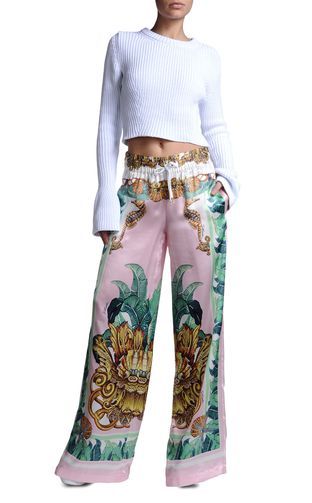 Just Cavalli p-e 2014: la donna si veste di colori e di animalier Just Cavalli, Harem Pants, Capri Pants, Blazer, Pants