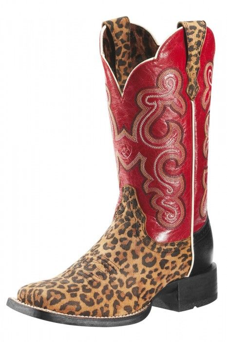 DIY Painted Cowboy Boots | ... Leopard Print Cowboy Boots 466x700 Ariat Leopard Print Cowboy Boots Cowboy Boots Painting, Cowgirl Boots Ariat, Boots Painting, Mode Country, Red Cowgirl Boots, Leopard Print Boots, Ariat Boots, Red Leopard, Animal Print Fashion