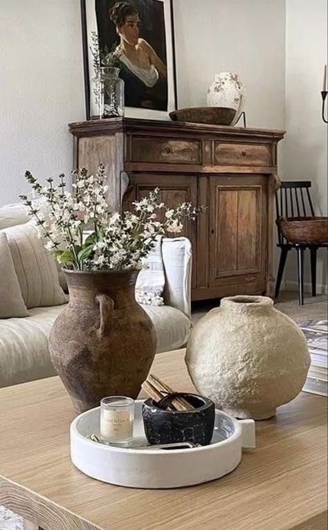 Earthy Living Room, Coffee Table Modern, Room Decor Living Room, Living Room Living Room, Room Deco, Table Modern, Natural Home Decor, Living Room Design, Living Room Decoration