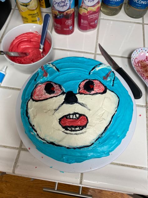 Cursed Cakes, Sonic Cakes, Silly Cakes, Goofy Cake, Birth Cakes, Sonic The Hedgehog Cake, Bad Cakes, Cake Fails, Sonic Cake