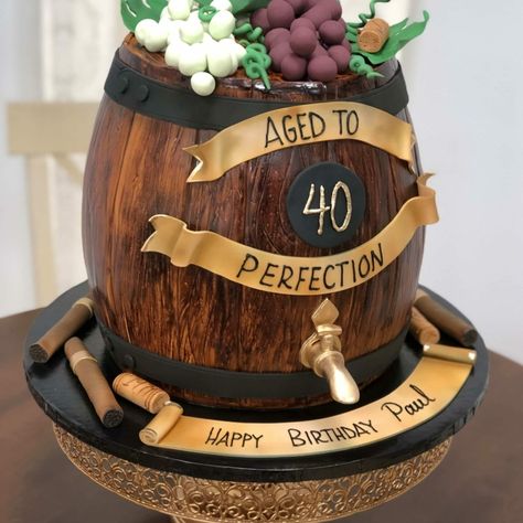 Wine Theme Cakes, Whiskey Barrel Cake, Beer Bottle Cake, Beer Mug Cake, Firetruck Cake, Barrel Cake, Wine Cake, Decorating Icing, Wine Cask