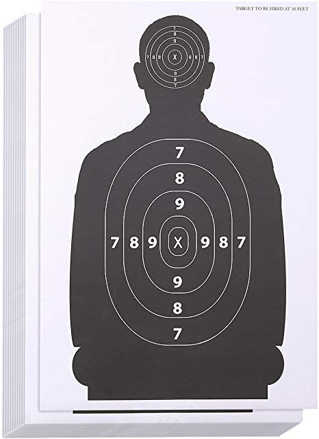 Juvale 50-Sheet Paper Silhouette Range ... Paper Shooting Targets, Paper Silhouette, Human Target, Shooting Practice, Paper Targets, Silhouette Paper, Shooting Targets, Target Practice, Circular Pattern