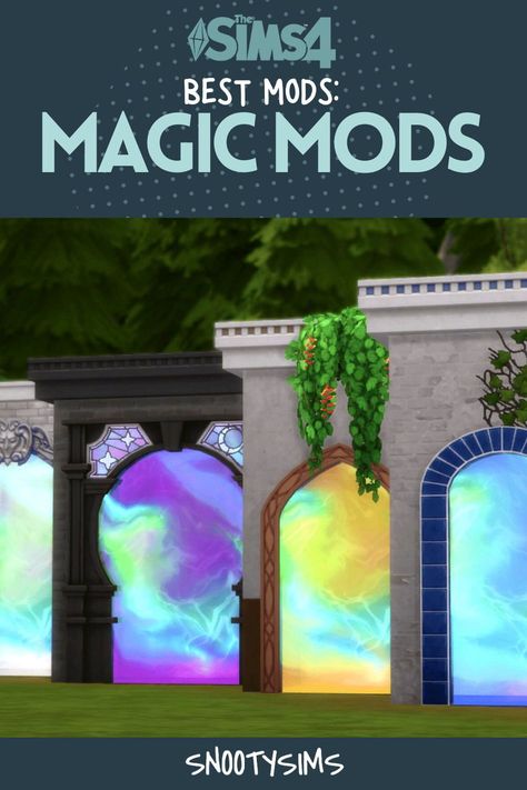 If there is one thing we love about the Sims 4, it is the endless magic mods out there, that keep our games mysterious, exciting, and enchanting! With the addition of magic mods like modular portals, functional wands, occult hybrids, witchcraft careers, and improved familiars, Realm of Magic gameplay has become 10 times more fun. And we are here for it! In this post, we will be highlighting some of our favorite Sims 4 magic mods that you can download for free! Sims 4 Power Mod, Sims 4 Cc Mods Seasons, Sims 4 Portal Cc, Cas Ideas Sims 4, Sims 4 Witchcraft Mod, The Sims 4 Realm Of Magic Cc, Cool Sims 4 Mods, Sims4 Spellcaster Cc, Magical Sims 4 Cc