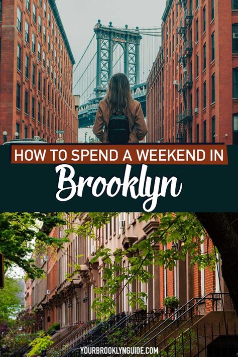 HOW TO SPEND A WEEKEND IN BROOKLYN ITINERARY | weekend in NYC | NYC itinerary | things to do in Brooklyn | how to spend a weekend in NYC | 36 hours in Brooklyn | things to do in DUMBO Brooklyn | things to do in Williamsburg Brooklyn | Prospect Park Brooklyn | Brooklyn attractions | museums in brooklyn | places to visit in NYC | places to visit in Brooklyn | NYC trip | NYC vacation | Brooklyn trip | Brooklyn staycation | NYC staycation #Brooklyn #NYC #itinerary Brooklyn Places To Visit, Things To Do In Brooklyn Ny, Brooklyn Attractions, Brooklyn Itinerary, Nyc Recommendations, Nyc Places To Visit, Brooklyn Vibes, Brooklyn Things To Do, Places To Visit In Nyc