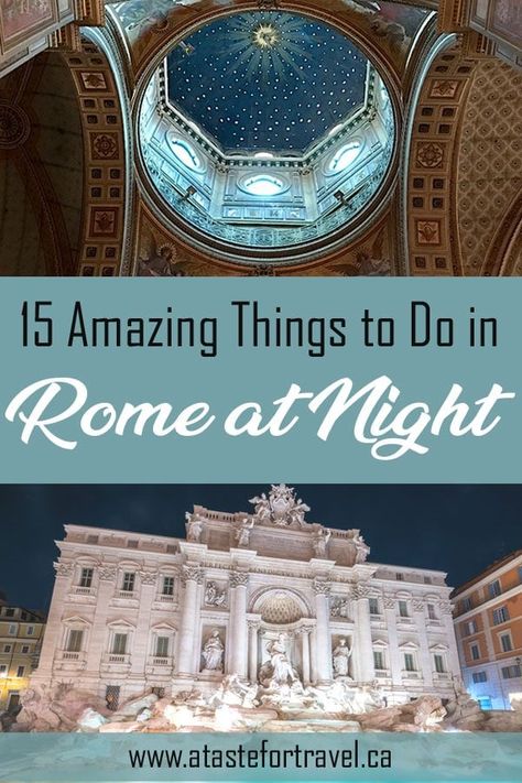 From soccer games to wine and food tours, Rome, Italy comes alive at sunset. Here are our picks for the very best things to do in Rome at night. Rome Honeymoon, Honeymoon Italy, Rome At Night, European Honeymoon, Rome Vacation, Italy Trip Planning, Things To Do In Rome, Rome Itinerary, Rome Travel Guide