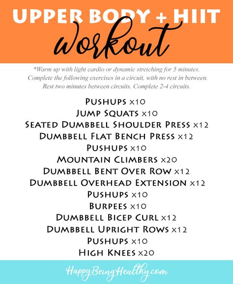 Upper Body Interval Workout, Full Body Hiit Workouts Home, Upper Body Hiit, Gym Programs, Hiit Workouts At Gym, Upper Body Workout At Home, Upper Body Strength Training, Upper Body Hiit Workouts, Upper Body Circuit