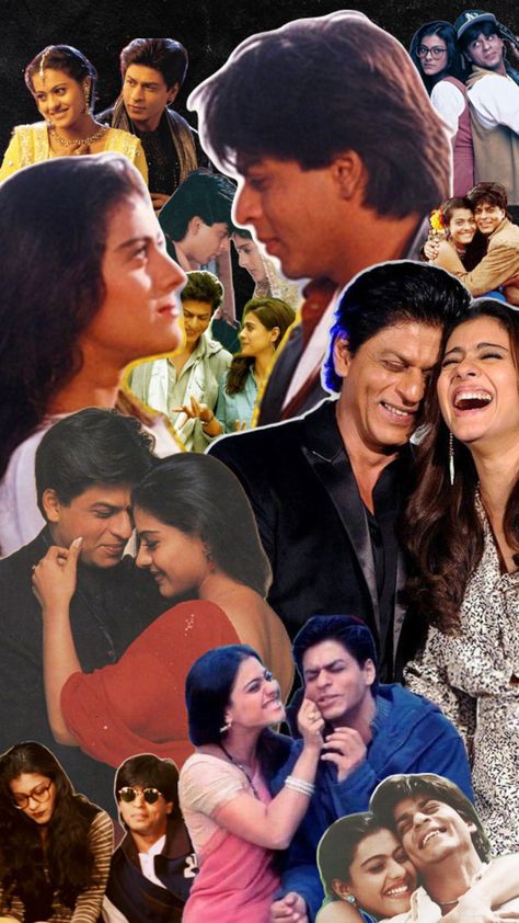 We all thought they were married once #srk #kajol #ddlj #dilwedulhaniyalejaayenge #kabhikhushikabhigham #k3g #dilwale #srkkajol K3g Aesthetic, Kajol Ddlj, Kajol Dilwale, Srk Kajol, Shahrukh Khan And Kajol, Vintage Bollywood Aesthetic, 90s Bollywood Aesthetic, Pretty Movie, Desi Humor