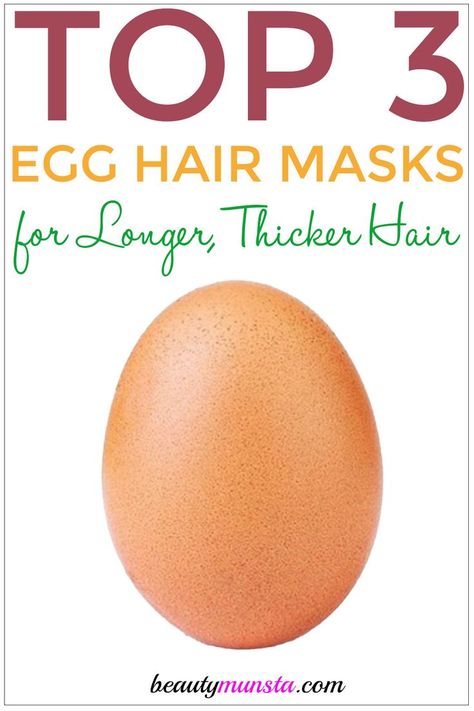 Hair Growth Mask Diy, Egg Hair, Natural Beauty Hacks, Egg Hair Mask, Banana Hair Mask, Egg For Hair, Hair Mask Recipe, Mask Recipes, Stop Hair Breakage