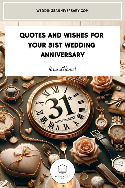 Discover the perfect words to celebrate 31 years of love! 🎉 Dive into our collection of heartfelt quotes, captions, and wishes tailored for your 31st wedding anniversary. Whether you're looking to express your enduring love or find the right words for a card, we've got you covered. #31stAnniversary #LoveQuotes #AnniversaryWishes #WeddingAnniversary #EternalLove Happy 31st Anniversary, 31st Wedding Anniversary, The Art Of Marriage, Anniversary Tattoo, Wedding Anniversary Quotes, Love Dive, Wedding Anniversary Wishes, First Year Of Marriage, Perfect Word