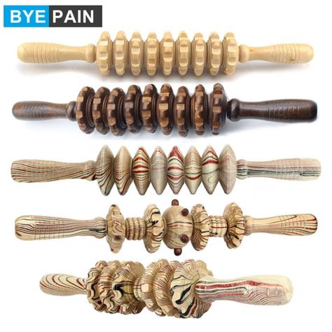 BYEPAIN Wooden Exercise Roller Sport Injury Gym Body Leg Trigger Point Muscle Roller Sticks Massager Health Care _ - AliExpress Mobile Leg Muscle Pain, Leg Roller, Muscle Roller Stick, Body Roller, Trigger Point Massage, Muscle Roller, Muscle Relief, Leg Massage, Trigger Point