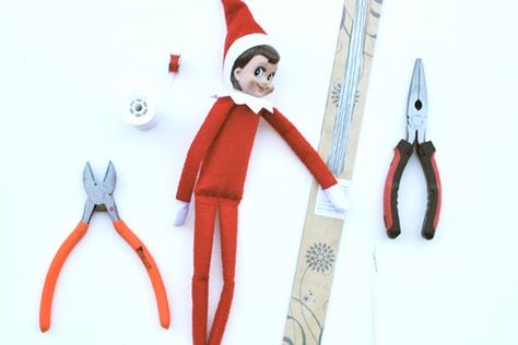 Elf on the Shelf Idea Elf On The Shelf Bendable, Posable Elf, Elf Legs, Shelf Elf, Elf Magic, Awesome Elf On The Shelf Ideas, Elf On Shelf Ideas, Hand Stitches, Elf On A Shelf Ideas