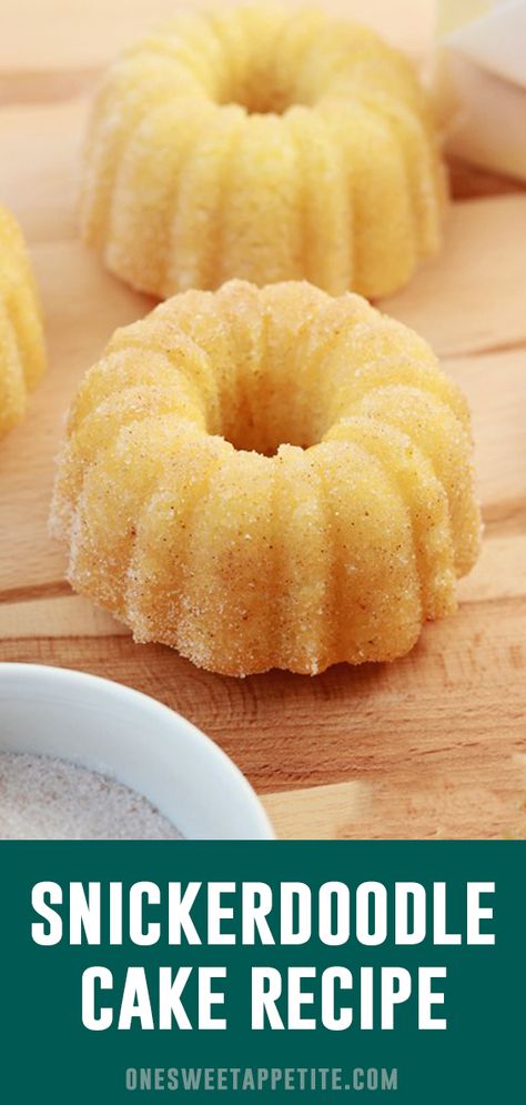 Mini Bundt Cakes Recipes, Snickerdoodle Cake, Savory Cakes, Mini Bundt Cakes, Salty Cake, Sweet Cravings, Bundt Cakes Recipes, Pound Cake Recipes, Köstliche Desserts