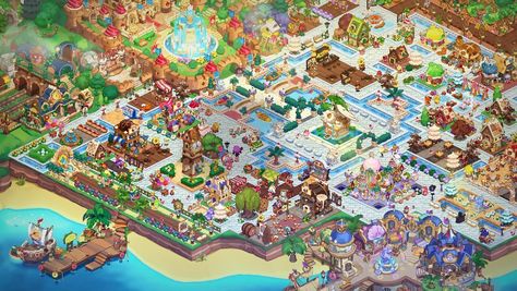 best Cookie Run Kingdom layout Crk Kingdom Layout, Crk Kingdom Layout Ideas, Cookie Run Kingdom Layout, Cookie Clicker, Kingdom Design, Mushroom Cookies, Kingdom City, City Decor, Cookie Run Kingdom