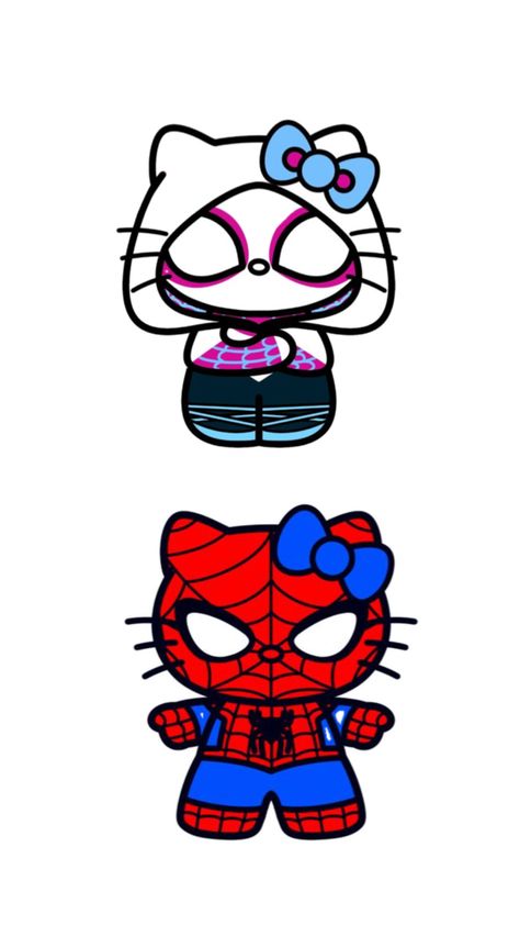 Artsy Background, Hello Kitty Aesthetic, Kitty Drawing, Hello Kitty Drawing, Cute Patterns Wallpaper, Cute Pattern, Pattern Wallpaper, Pixel Art, Spiderman