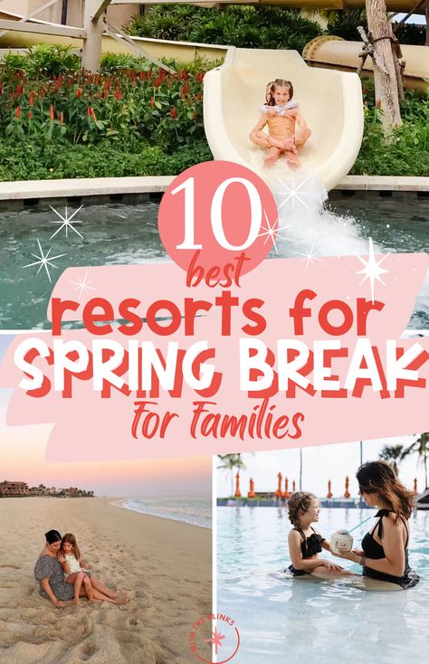 Are you searching for the perfect spring break destination for your family? Look no further! We have compiled an amazing list of must-see family-friendly destinations, perfect for a memorable and fun-filled spring break. From exciting theme parks to stunning natural wonders, our top picks ensure a fantastic time for the whole family. Let's dive in and discover the best places to travel with the Blinks! Things To Do In Spring Break, Vacation Spots For Families, Spring Break Kids Family Trips, Best Family Resorts In The Us, Family Friendly Travel Destinations, Spring Break Destinations Usa, Best Family Spring Break Vacations, Spring Break Family Destinations, Best Spring Break Vacations With Kids