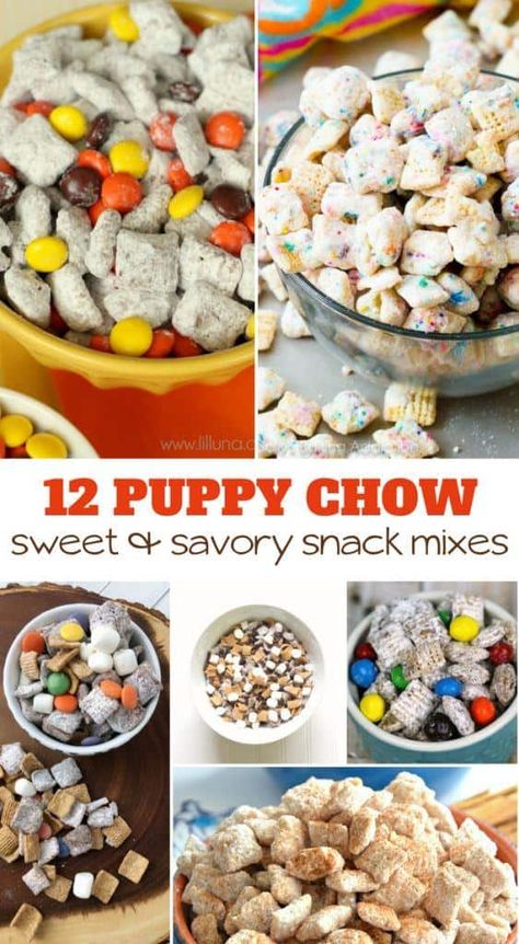 I have collected a dozen of my absolute favorite Puppy Chow Chex Mix Recipes to make it easier for you (and me) to find the top picks. Puppy Chow (or Muddy Buddies, as it’s sometimes called) is a crunchy snack made with Chex cereal, chocolate, and powdered sugar! Original Puppy Chow Recipe, Puppy Chow Chex Mix, Puppy Chow Chex, Puppy Chow Snack Mix Recipe, Savory Chex Mix Recipes, Savory Chex Mix, Chex Mix Recipes Original, Sweet Chex, Puppy Chow Chex Mix Recipe