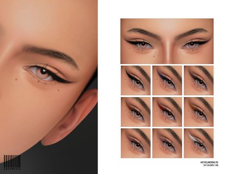 Sims 4 Cc Womens Makeup, Sims Cc Eyeliner Patreon, S4cc Eyeliner, Sims 4 Natural Makeup, Sims 4 Cc Make Up Eyeliner, Sims Cc Makeup Eyeliner, Sims 4 Cc Wedding Makeup, Sims 4makeup Cc, Sim4 Cc Skin Details