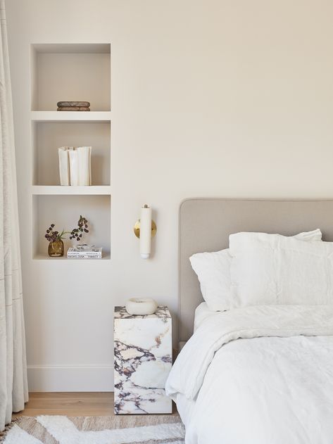 Bedroom | The Home of Sheena Murphy Bedroom by Nune - Est Living | Interiors, Architecture, Designers & Products Wall Nooks, Peaceful Family, Vogue Living, Vintage Dining Chairs, Built In Bench, Vogue Australia, Dining Nook, Design Del Prodotto, Dream Apartment