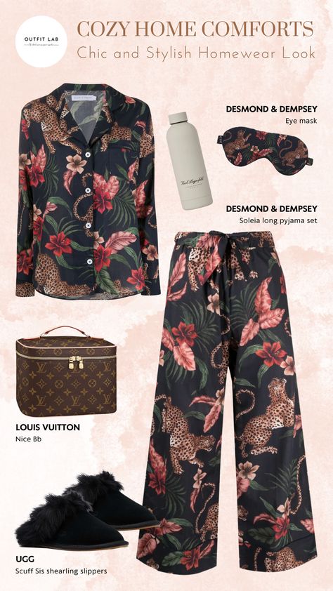 Stylish Home Outfits, Luxury Pajamas For Women, Fancy Pyjamas, Luxury Pjs, Classy Loungewear, Desmond Dempsey, Elegant Loungewear, Cute Lounge Outfits, Chic Loungewear