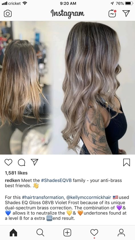 Dark Ashy Blonde Formula, Redken Shades Eq Light Ash Brown, Shades Eq Toner Formulas Ash Brown, Level 7 Ash Blonde Formula, Mushroom Beige Blonde Hair, Toners For Gray Hair, Redken Shades Eq Milk Tea, Cool Toner For Brown Hair, Light Ash Brown Hair Formula