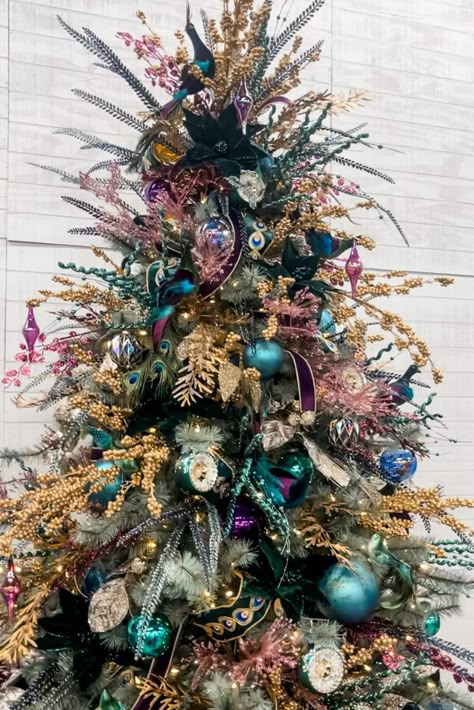 Watch as we create a Peacock Themed Christmas Tree sure to delight your senses. All products can be purchased on our website. Christmas Tree 2023, Peacock Christmas Tree, Purple Christmas Tree, Themed Christmas Tree, Peacock Christmas, Peacock Theme, Purple Christmas, Christmas Inspo, The Peacock