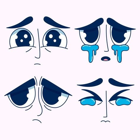 Free Vector | Hand drawn sad eyes cartoon illustration Eyes Cartoon, Eye Illustration, Cartoon Eyes, Vector Hand, Eye Drawing, Cartoon Illustration, Cartoon Drawings, Graphic Resources, Hand Drawn