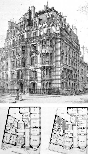 Haussmann Architecture, Paris Buildings, House Structure Design, Parisian Architecture, Plan Paris, Landscape Architecture Drawing, Paris Architecture, Apartment Architecture, European Architecture