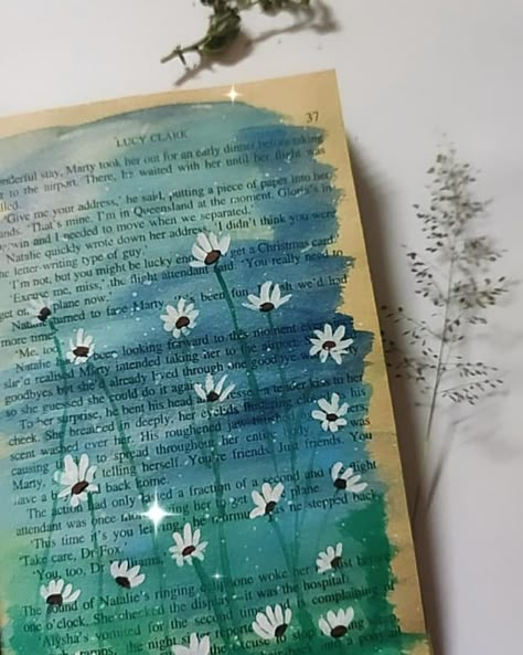 Book And Art Aesthetic, Painting On Novel Pages, Old Sketchbook Aesthetic, Book Page Watercolor Art, Books Art Aesthetic, Watercolor Painting On Old Book Pages, Painting In A Book, Painting On A Book Page, Paint On Old Book Pages