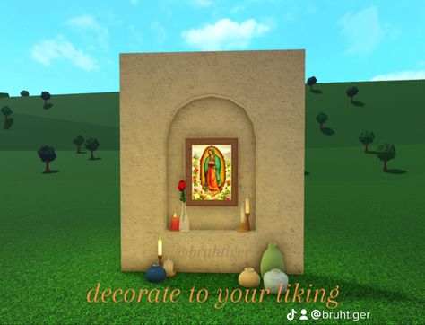 Mexican Bloxburg Codes, Bloxburg Church Layout, Bloxburg Mexican Decals, Mexican House Bloxburg, Bloxburg Church Decals, Decoration Decals Bloxburg, Bloxburg Decoration Decals, Bloxburg Decoration Ideas, Bloxburg Church