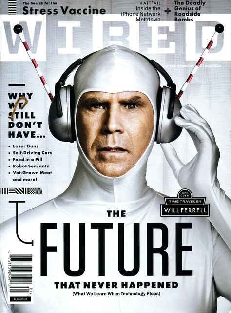 Wired Magazine Will Ferell, Wired Magazine Cover, Funny Commercial Ads, Wired Magazine, Funny Commercials, Wire Cover, Commercial Ads, Cover Boy, Cool Magazine