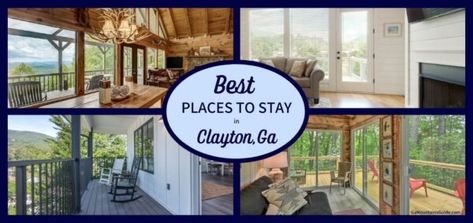 Browse places to stay in charming Clayton, GA including top-rated B&Bs, nationally known chain hotels, a golf resort, or in a spacious vacation rental home! #uniquelodging #smalltowncharm #onlyingeorgia #visitclaytonga #seeamerica #mountainviews #claytonga #exploregeorgia #northgeorgia #appalachian #gamountains #explorenorthgeorgia #rabuncounty #northga #scenic Clayton Ga, Ga Mountains, Clayton Georgia, Georgia Vacation, Local Brewery, North Georgia, Golf Resort, Cabin Rentals, Outdoor Fire