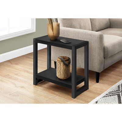 Black Accent Table, Black End Tables, Narrow Side Table, C Table, Table Side, Side And End Tables, Modern Side Table, End Tables With Storage, Bottom Shelf