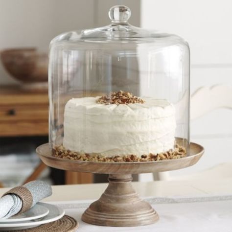 We created an exclusive new line of serving accessories designed to serve up classic Southern style with extra helpings of can-do versatility. This Cake Dome is tall enough to actually cover a 3-layer cake without smashing the top! 3-Layer Cake Dome features: Use it as a clocheHeavy clear glassCake stand sold separatelyHand wash Canister Ideas, Three Layer Cake, Glass Cake Dome, 3 Layer Cakes, Cake Stand With Dome, Cake Dome, Tall Cakes, Dining Ware, Glass Cake