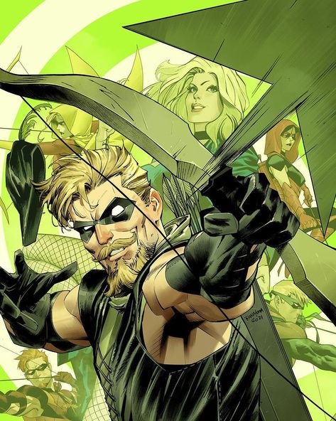 In the race for No.1, can Green Arrow's 80th Anniversary Special hit the target? Or will it be out-fought by Star Wars, Buffy, Daredevil, Spawn, Eternals, Crossover, Dune, Black Widow, or something else? Follow the link to see the Comic Book Chart and find out! #Comics #BlackWidow #Buffy #Crossover #Daredevil #Dune #Eternals #GreenArrow #Spawn #StarWars Green Lantern Green Arrow, Green Arrow Comics, Arrow Comic, Dan Mora, Ace Comics, Green Lantern Corps, Univers Dc, Fajardo, 80th Anniversary