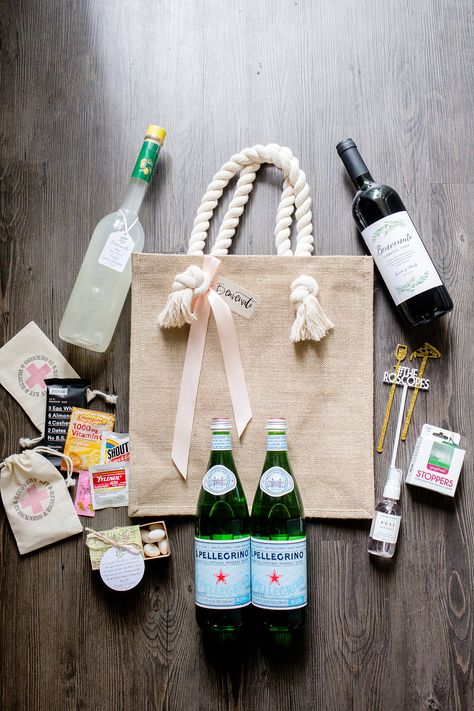 Welcome Goodie Bags Guest Gifts, Bachelorette Party Welcome Bags, Welcome Bags For Wedding Guests, Wedding Merch, Wedding Hotel Bags, Wedding Goodie Bags, Diy Beach Wedding, Wedding Welcome Gifts, Destination Wedding Welcome Bag