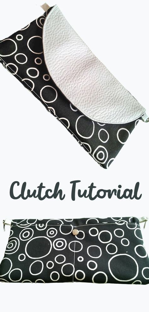 DIY Easy Clutch Bag - Tutorial Clutch Bag Tutorial, Clutch Tutorial, Diy Step, Bucket Hat Pattern, Binding Tutorial, Diy Step By Step, Diy Clutch, Pouch Tutorial, Felt Gifts