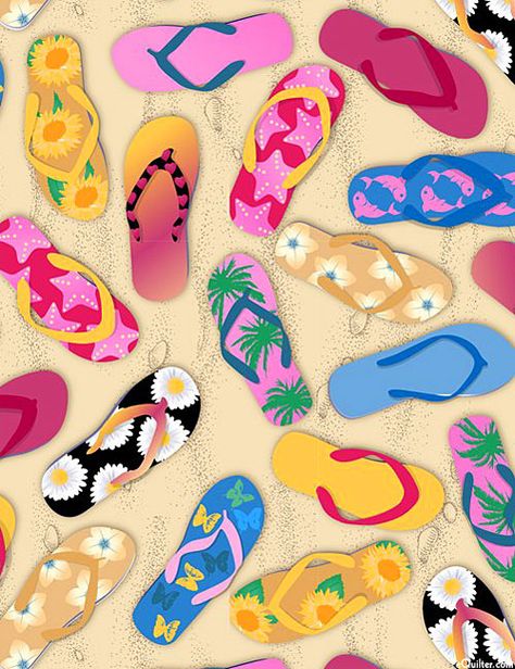 Beach Flip Flops - High Tide Fashion - Sand - DIGITAL PRINT Flip Flop Background, Flip Flop Wallpaper, Flip Flop Painting, Flip Flop Art, Christmas Scrapbook Paper, Fashion Boho Chic, Printed Flip Flops, Screen Savers Wallpapers, Start Quilting