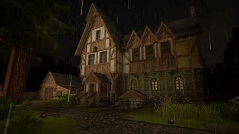 v1.19.5-rc.2/3 - YABATP #2 - News - Vintage Story Vintage Story Builds, Reclaimed By Nature, Wooden Path, Tree Logs, Build House, Lovecraftian Horror, House Games, Horror Themes, Story Games