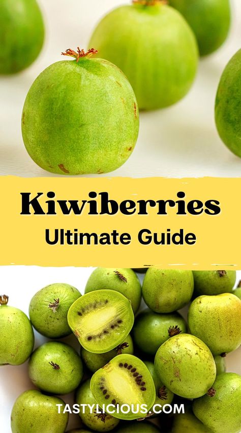 Kiwi Berries Recipes, Kiwi Fruit Recipes, Berries Benefits, Juice Recipes Healthy, Juicing Recipes For Beginners, Kiwi Berry, Recipes Beginners, Survival Knowledge, Backyard Orchard