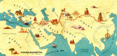 Silk Road Map, Ap World History, Silk Route, South China Sea, Silk Road, China Travel, Ancient China, World History, Blockchain