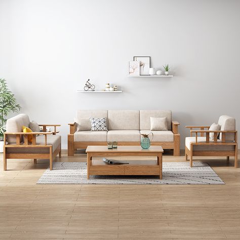 Minimal Wooden Sofa, Classic Sofa Living Room, Amazon Sofa, Simple Couch, Living Chair, Drawing Room Furniture, Solid Wood Sofa, Sofa Design Wood, Wooden Sofa Set Designs