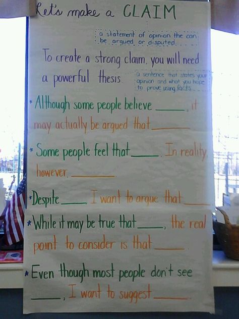 Powerful thesis statements! Providing students with sentence stems to make strong claims. 6th Grade Writing, Literary Essay, Sentence Stems, 5th Grade Writing, Argumentative Writing, Ela Writing, Middle School Writing, Writing Instruction, Teaching Ela