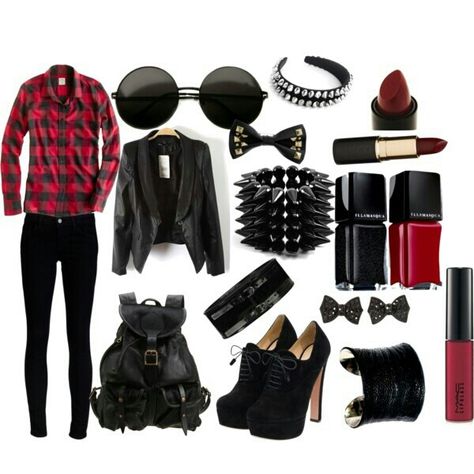 Punk Rock Chic, Indie Outfits Grunge, Punk Chic, Rocker Outfit, Punk Rock Outfits, Pastel Outfit, Outfits Polyvore, Rock Outfits, Punk Rock Fashion