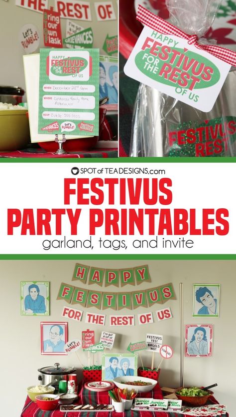 Festivus Party, Seinfeld Festivus, Seinfeld Characters, Seinfeld Episodes, Happy Festivus, Festivus For The Rest Of Us, Photo Props Diy, Tea Design, Christmas Time Is Here