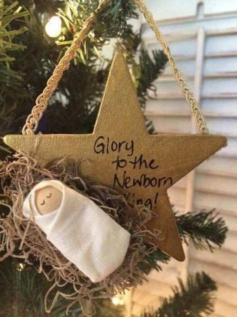 The True Meaning Of Christmas, Nativity Crafts, Meaning Of Christmas, True Meaning Of Christmas, Preschool Christmas, Christmas Ornament Crafts, Christmas Nativity, Ornament Crafts, Baby Jesus