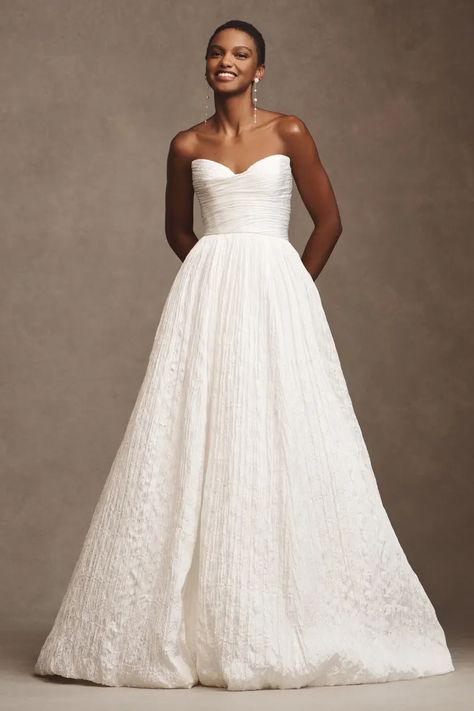 Shop Online Now Anthropologie Wedding Dress, Wedding Gown Ballgown, Sweetheart Wedding Gown, Anthropologie Wedding, Strapless Sweetheart Neckline, Jenny Yoo, Wedding Dresses Strapless, Wedding Dress Shopping, Timeless Wedding