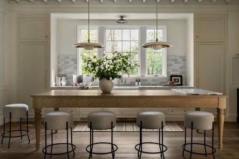 How To Choose Bar And Counter Stools - Studio McGee Mixed Dining Chairs, Timeless Dining Table, The Mcgee Home, Sheet Pan Meals Chicken, Victorian House Interiors, Mcgee Home, Houston Design, 2 House, House Addition